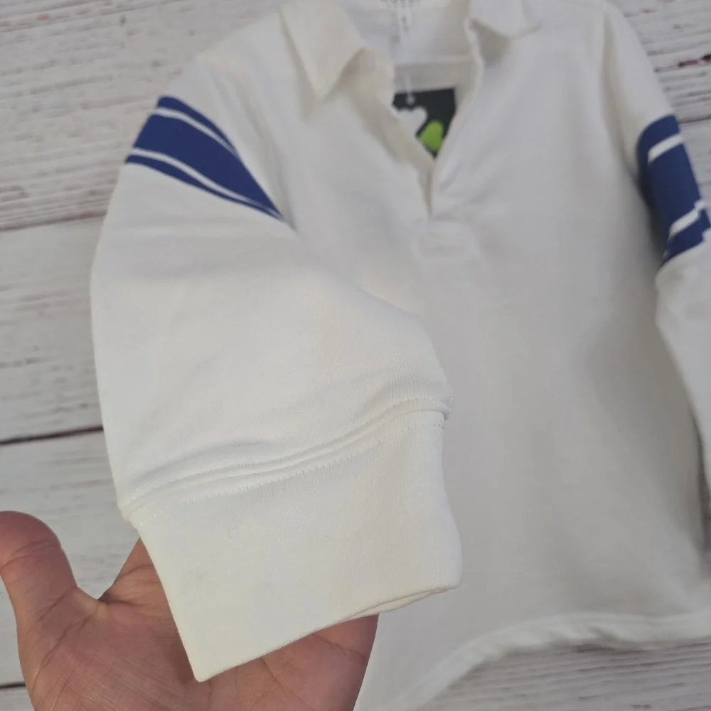 NWT Bopop Long-sleeve Rugby Polo Shirt Size 6